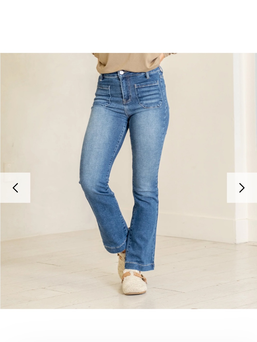 Risen Jeans Sunlit Blues High Rise Ankle Boot Cut